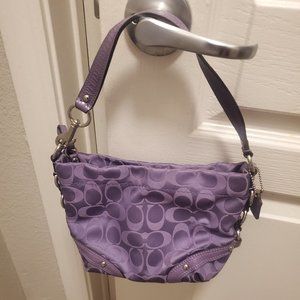 Coach Purple Signature "C" Mini Purse  - Excellent condition